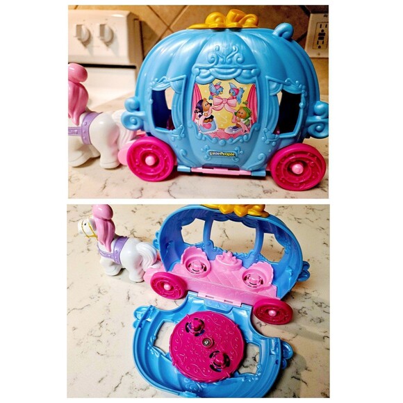 Fisher Price Little People Disney Princess Cinderalla's Dancing Carriage Playset - Picture 6 of 11